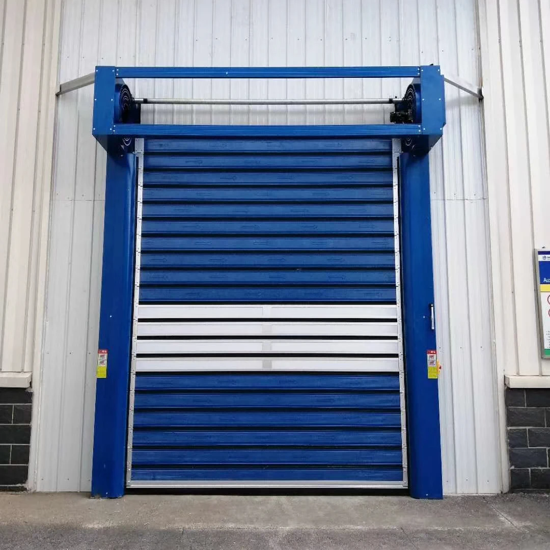 China Latest Design Aluminum Low Price Shutter Roller Gate Metal High Speed Hard Panel Door for Garage