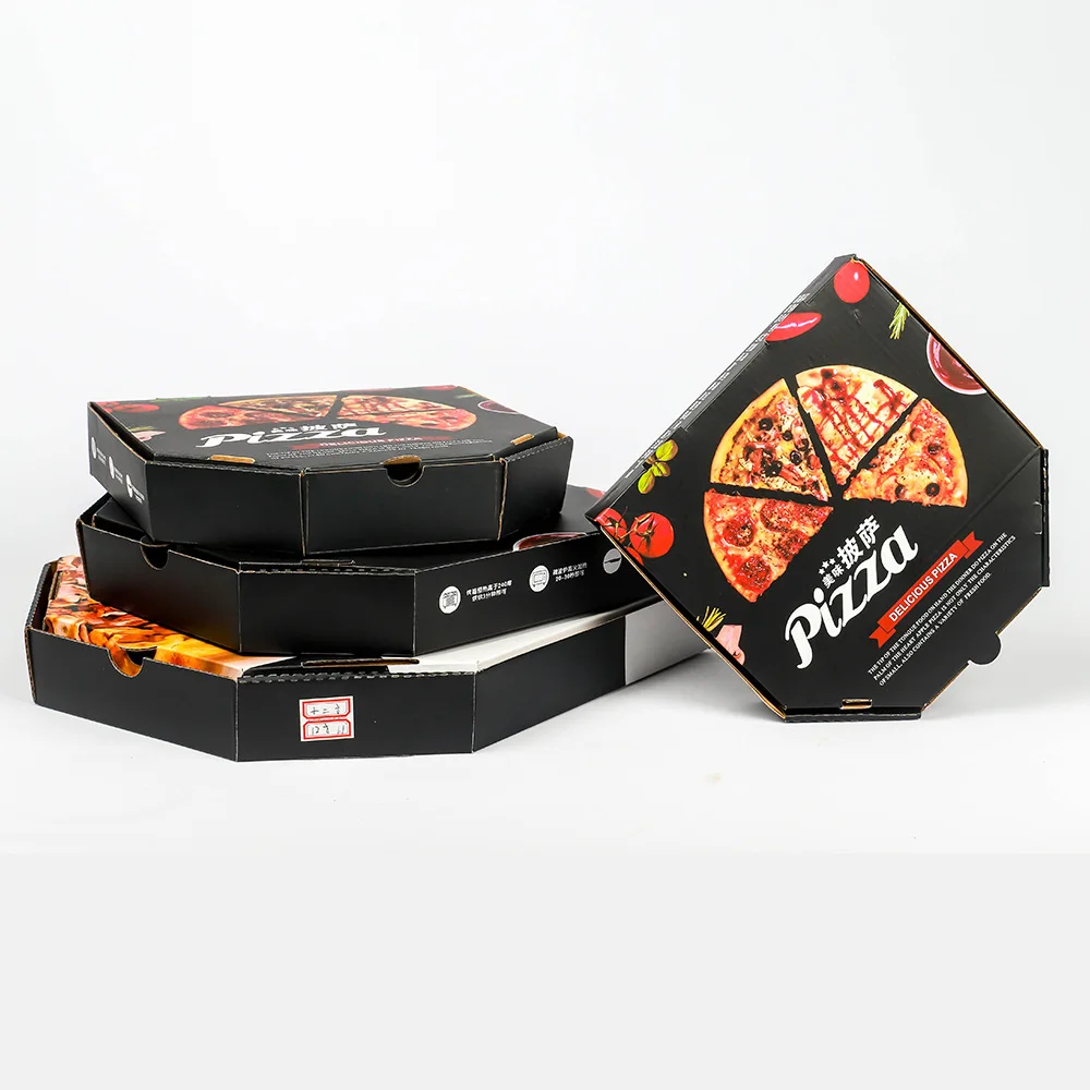 Factory Hot Sale Paper Pizza Box Bio-Degradable Custom Pizza Boxes With Logo