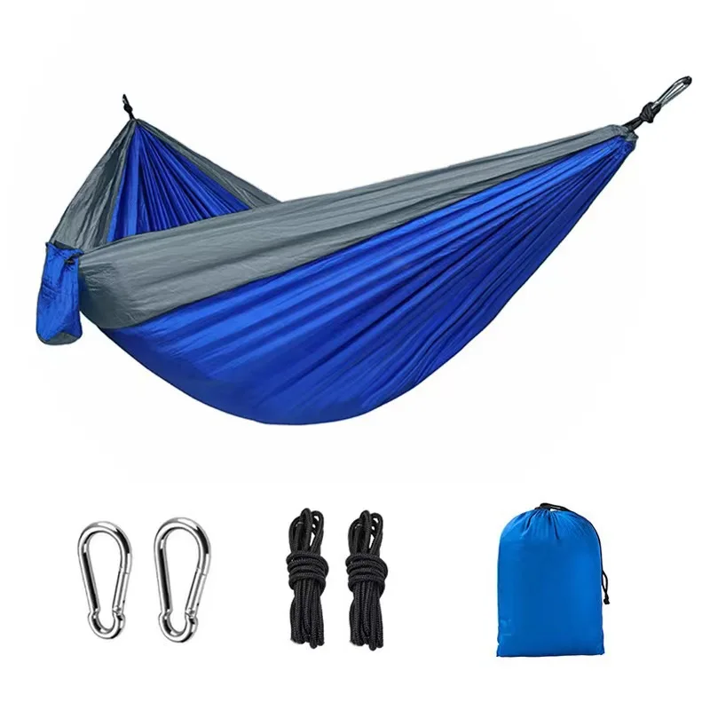 Customized Parachute Hammocks Custom Double and Single Portable Lightweight Outdoors Camping Hammock
