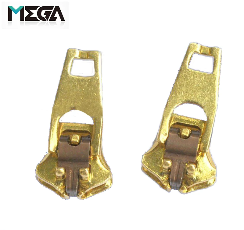 
Wholesale brass non magnetic single spring lock fashion zipper head fashion metal zipper slider reversible zipper slider  (60563718795)
