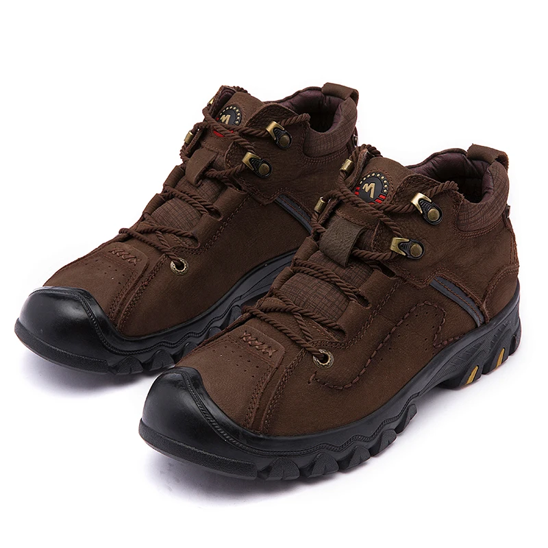 High quality outdoor sneaker rubber sole safety waterproof climbing sports trekking trainers tennis solomon hiking shoes for men