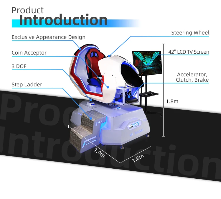 Most Popular F1 Car Racing Simulator 42' Live Screen Sports Games 9D Vr Virtual Reality