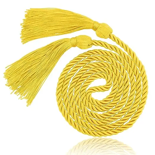 2023 Прямая поставка с фабрики хорошие продажи высококачественный шнур honor из полиэстера золотого цвета 67 дюймов