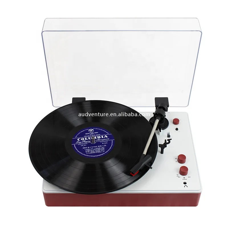 Dust Cover Bluetooth Transmitter Gramophone Phonograph Turntable record player,   Blue tooth vinyl record player