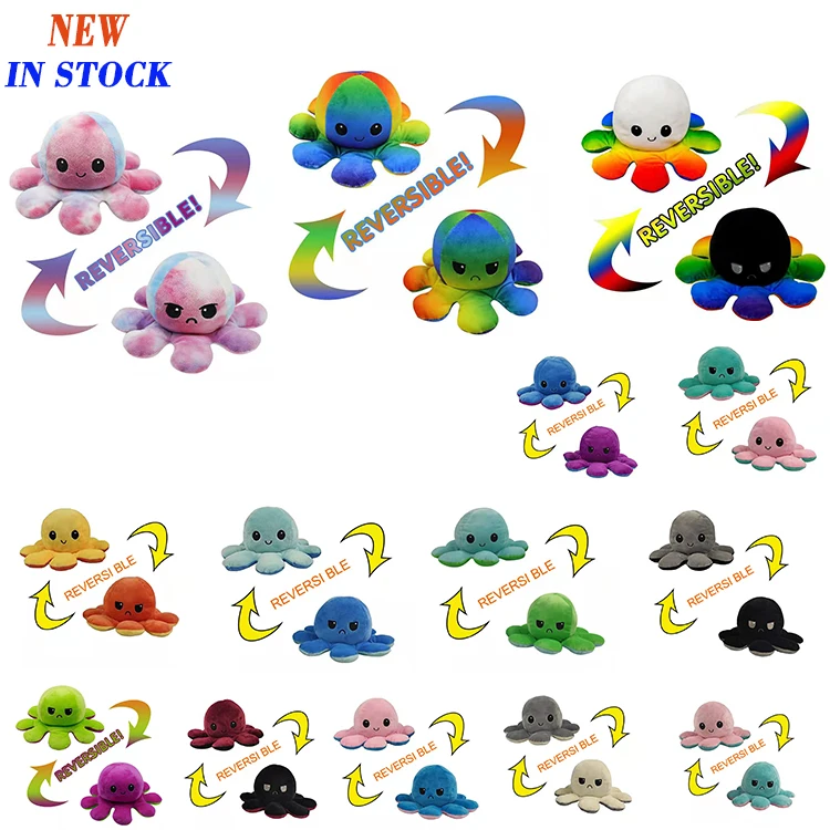 revers reversibile di vibrazione polpo farcito pulpop della peluche emozione flessibile pulposrever Juguetes de