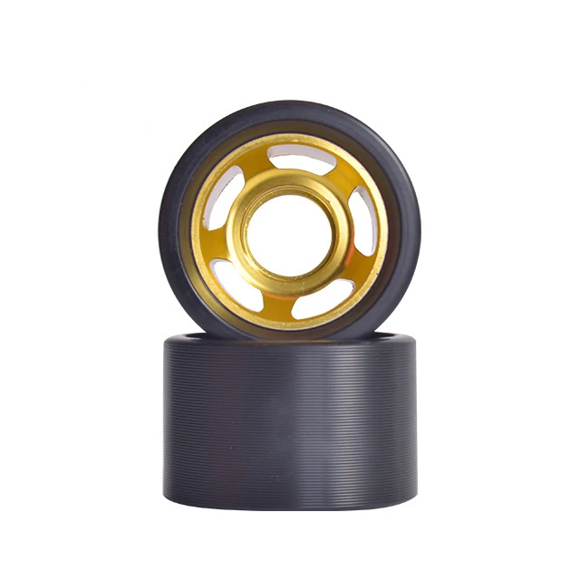 Higher quality METAL CORE 59MM QUAD ROLLER SKATE WHEELS high hardness  high rebound for quad roller skater wheels