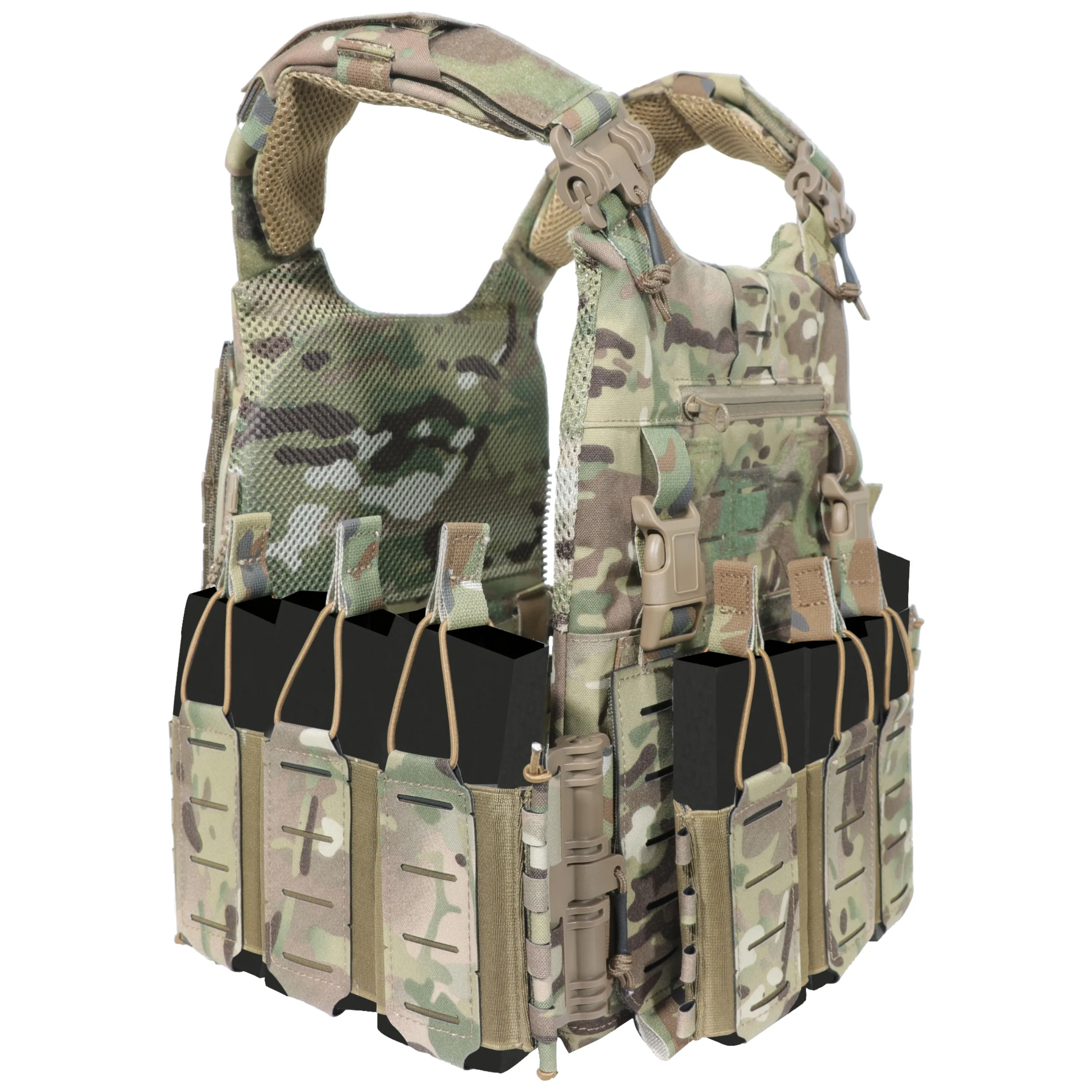 82722A5 500d cordura Tactical Vest  Laser Cut Quick release Camouflage  Plate Carrier