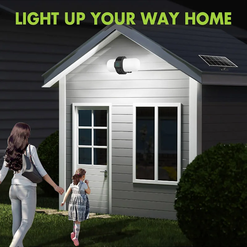 2024 New Product 360 Degree Beam Angle Outside 72LED Split Waterproof Motion Sensor Outdoor LED Solar Wall Lamp