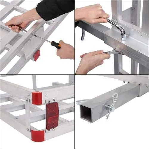 Алюминиевая сцепка, багажник, багажная стойка, грузовые корзины для автомобиля