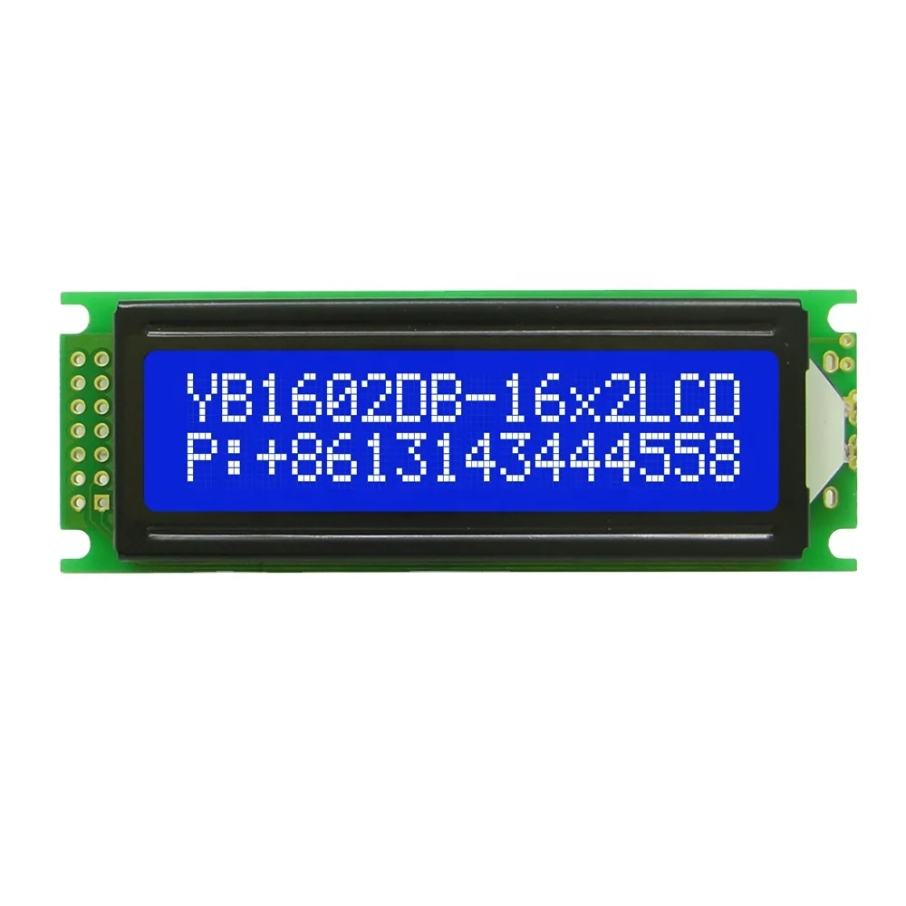 Blue, Negative Mode ,Mono Lcd 16X2 Character lcd  Display (Size:85*30*12 Mm)