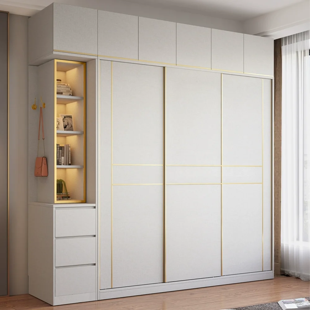 wooden couple sliding wardrobe cabinet clothes organizer wardrobes bedroom closet bedroom furniture