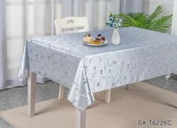 Экологичная Нетканая скатерть из ПВХ с тиснением и металлическим тиснением