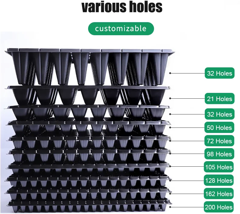 Farm Vegetable Grape Plastic Seeds/Seedling Starter Tray for seeds Nursery Trays & Lids Eco-Friendly Wholesale