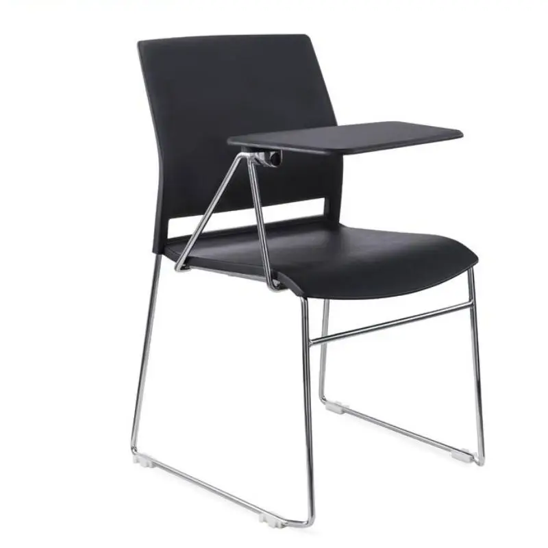 ergonomic stack classroom lecture chair with rotary writing pad robust metal frame