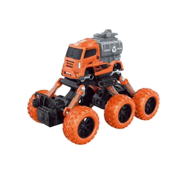 six wheel four drive pull back toys truck model alloy for children