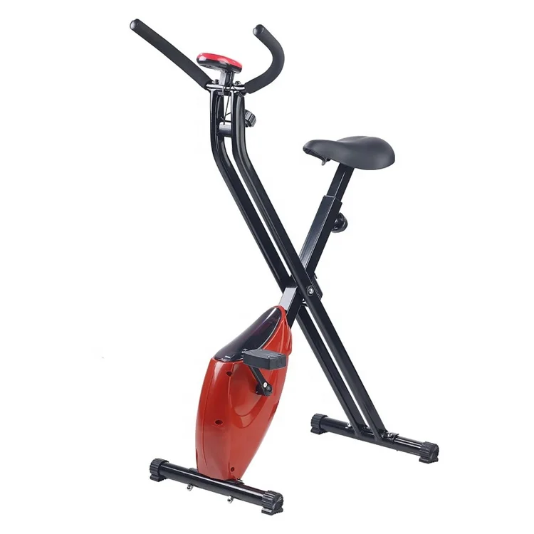 Portable Folding Exercise Bike with Training Computer 1.6kg Flywheel X-Bike Magnetic Exercise Bike