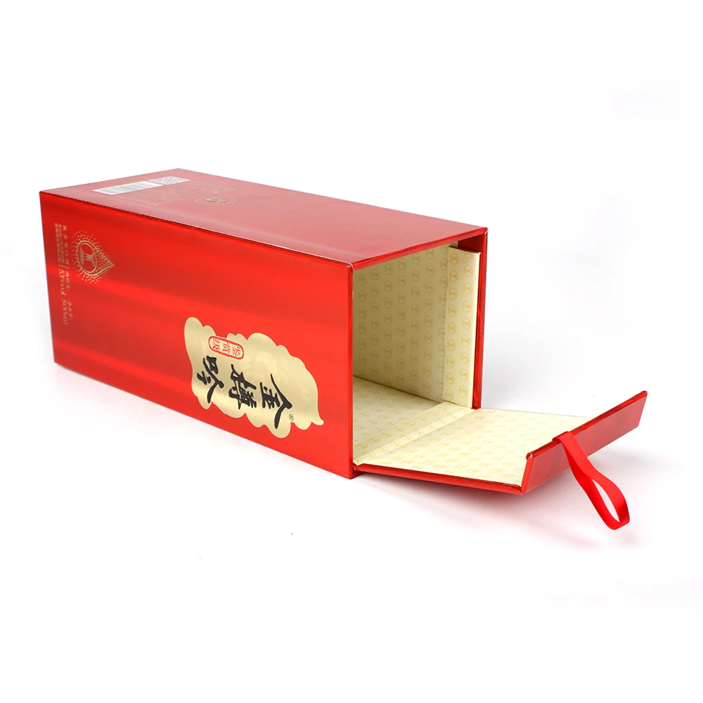 High grade  wine  box custom hardcover  box single  wine gift box
