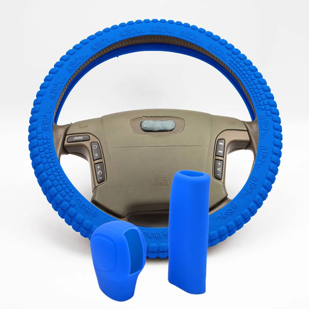 Chinese Manufacturers for volkswagen Multi-color Optional Silicone Car Gear Hood Cover Handbrake Cover Steering Wheel Cover Kit