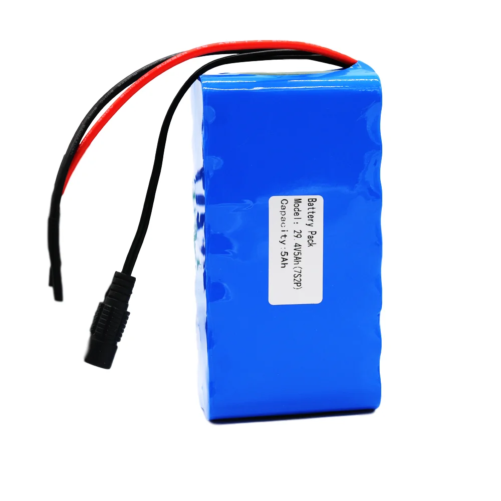 Custom 7s2p 18650 25.9v 5.8ah rechargeable li-ion battery pack for medical device