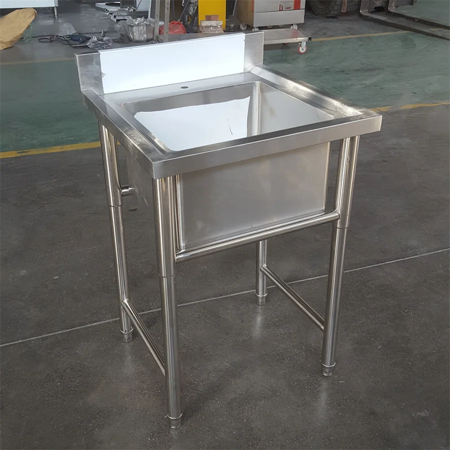 Factory Wholesale Cheap Commercial restaurant stainless steel single bowl kitchen sink