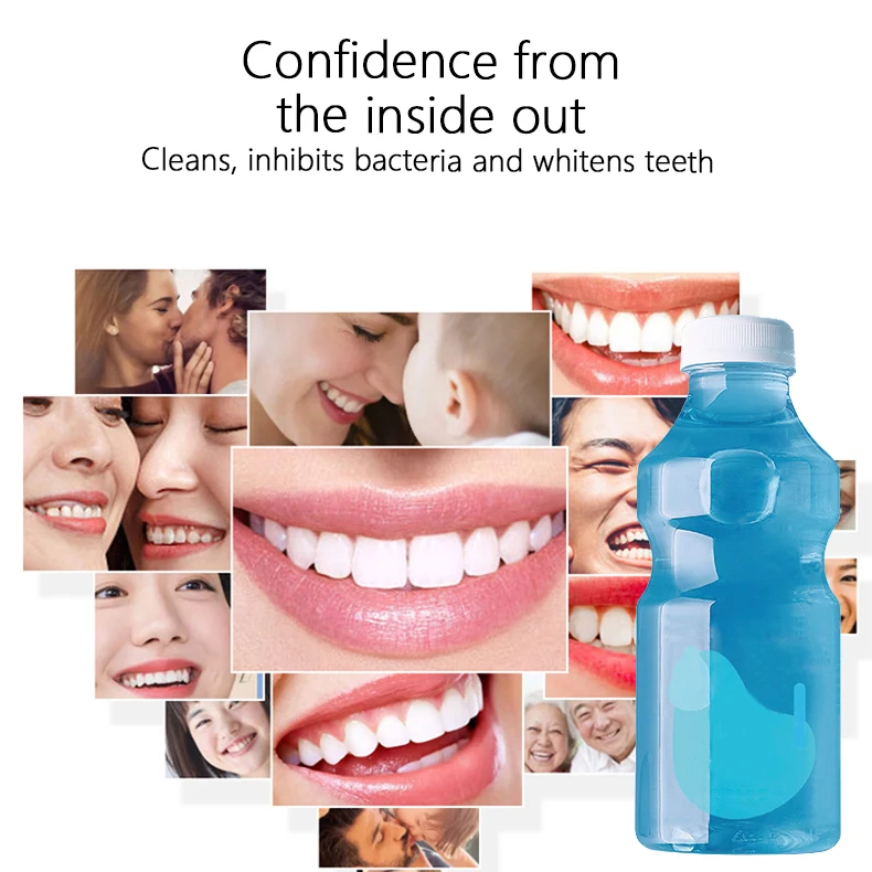 Travel Packaging Cruelty Free Eco-Friendly Activated Charcoal Natural Mouthwash