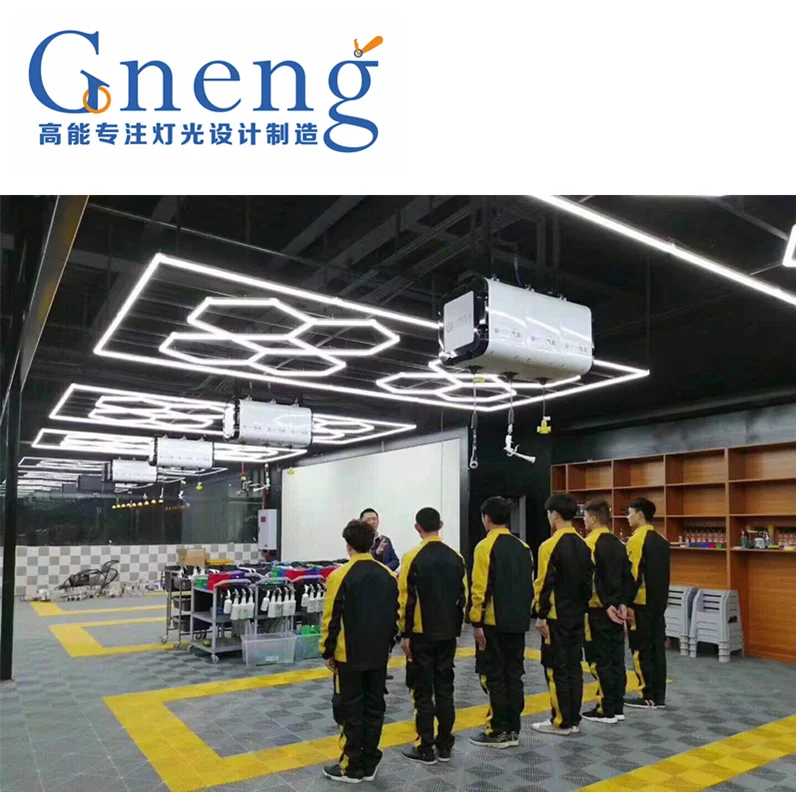 Factory direct sale the hive design LED light for the car care equipement room and workshop