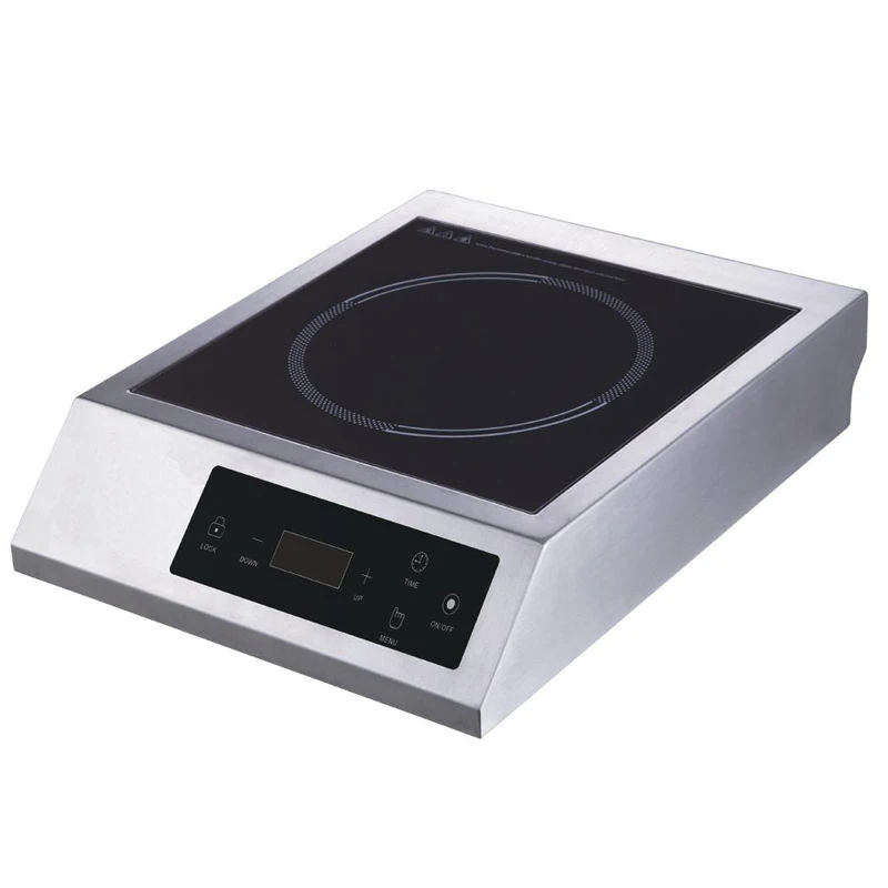 Commercial Cooktop Stove Tabletop 2 Burner Electric Induction Cookers Stainless Steel Electric Range
