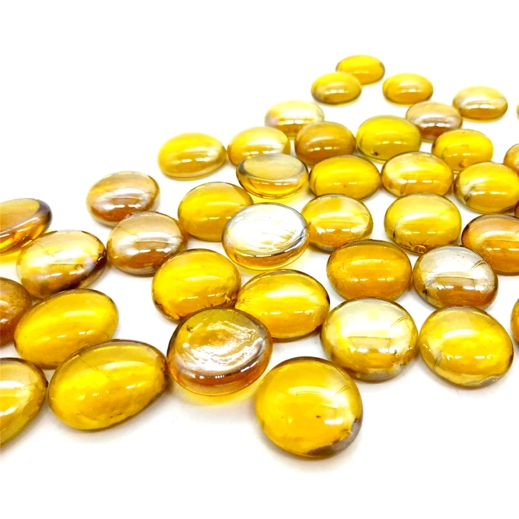 Оптовая продажа, Китай, высокое качество, декоративная ваза, наполнитель для аквариума, плоская стеклянная галька