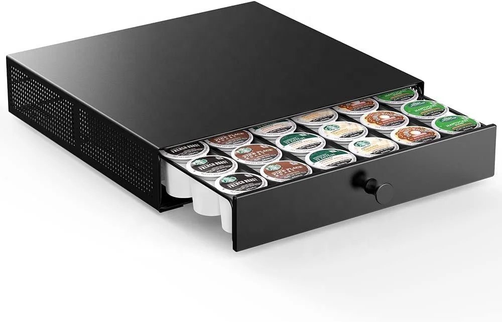 K Cup Holder Coffee Pod Organizer K Cup Organization Storage Drawer Maker Stand Tray Counter Bartesian Rack
