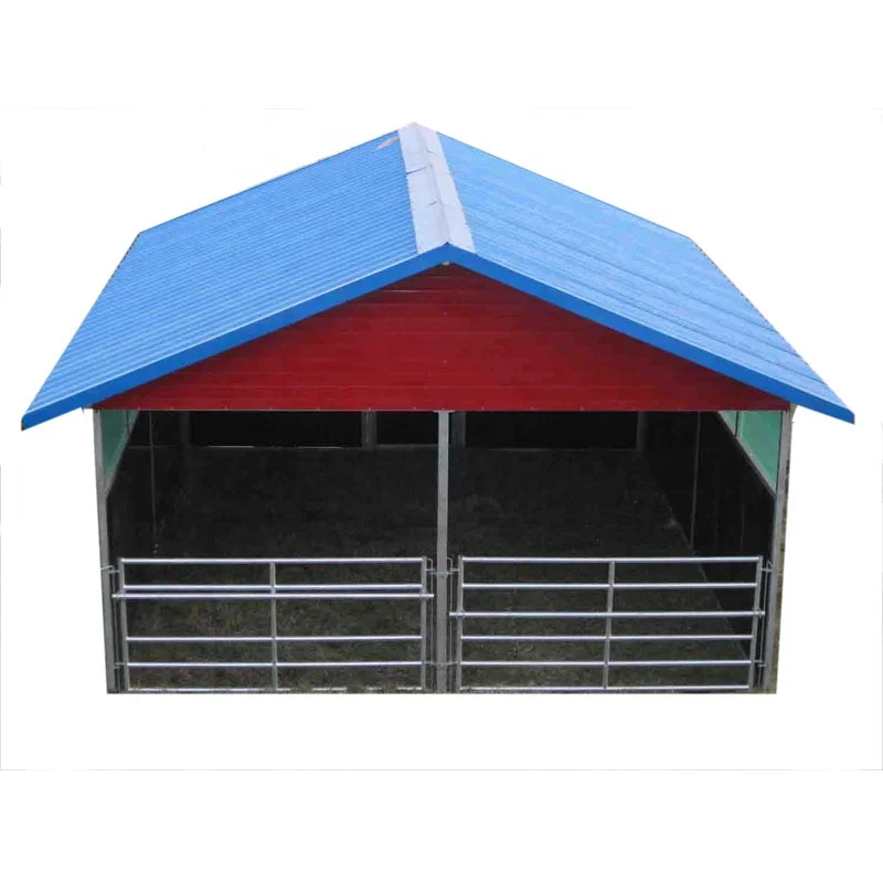 
Good Quality Cow Farm Equipment Animal calf cage house with plywood infilled 