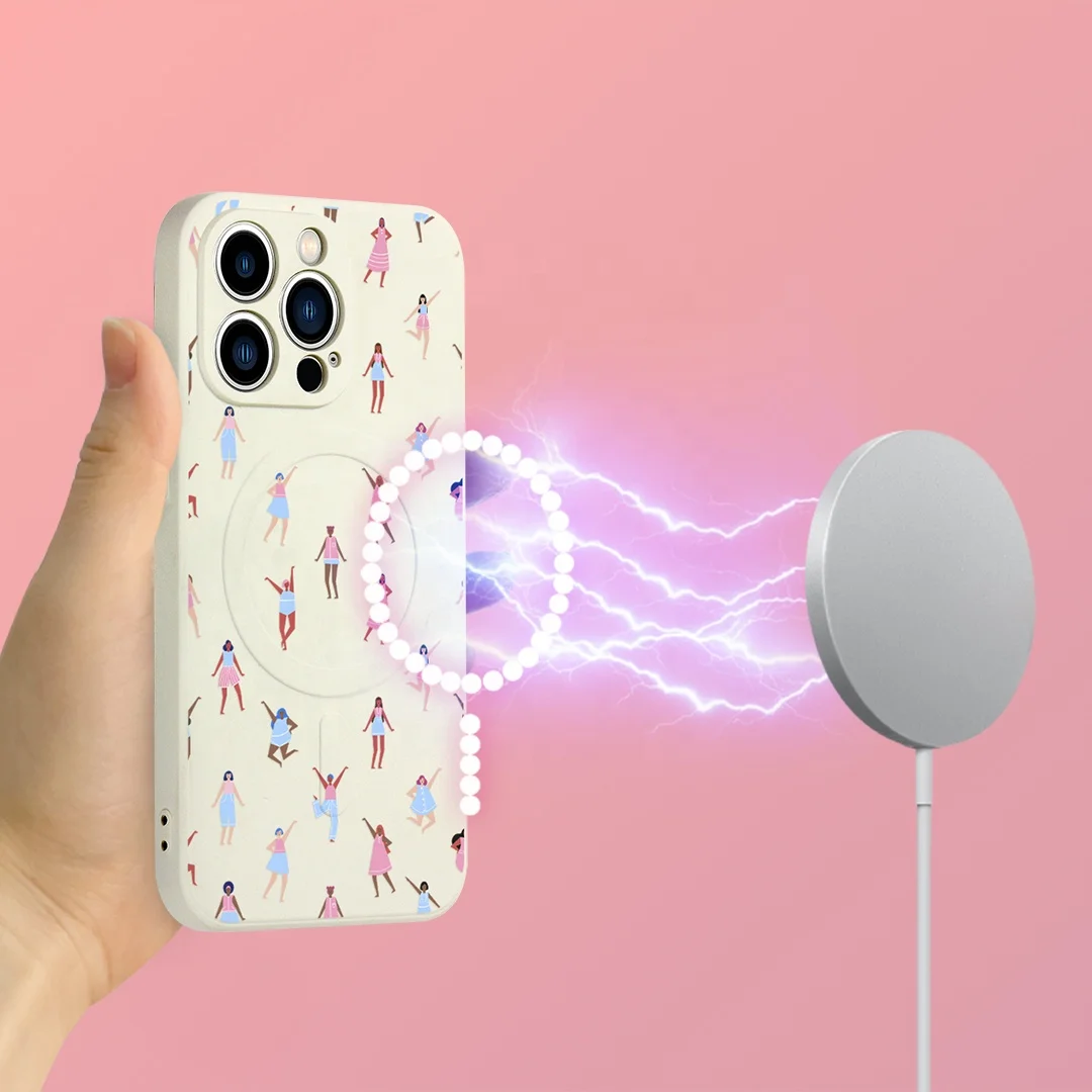 Сильный магнит Быстрая зарядка телефонный чехол для iPhone 13 Pro 12 11 силиконовый милый чехол с логотипом Изготовленный На Заказ силиконовый чехол