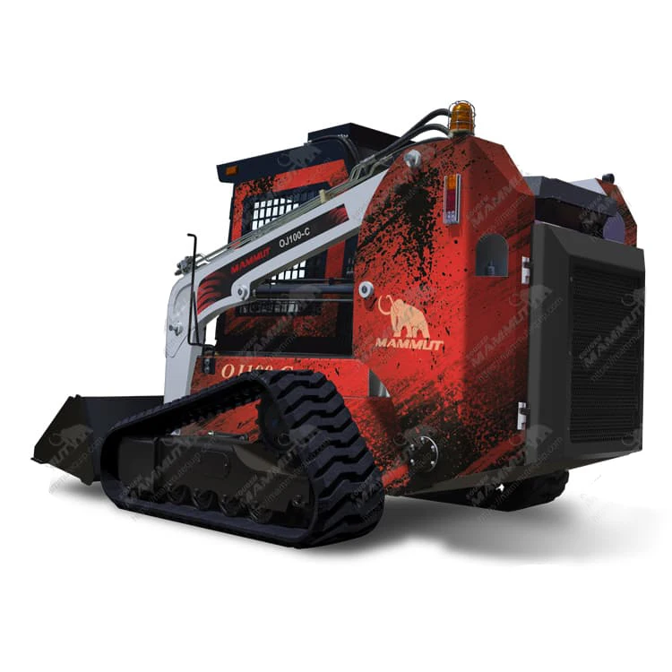 Front loader mini skid steer 1ton 950kg 700kg 850kg wheeled tracked skid steer loader with trencher