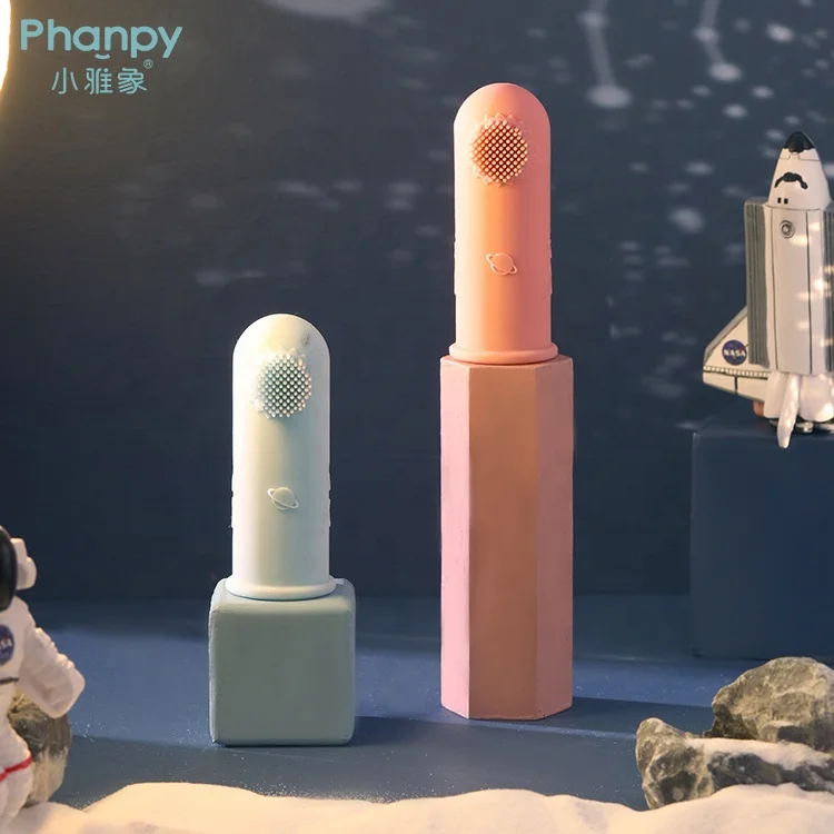 PH719485 Most Selling Silicone Teething Finger Toothbrush for Babies