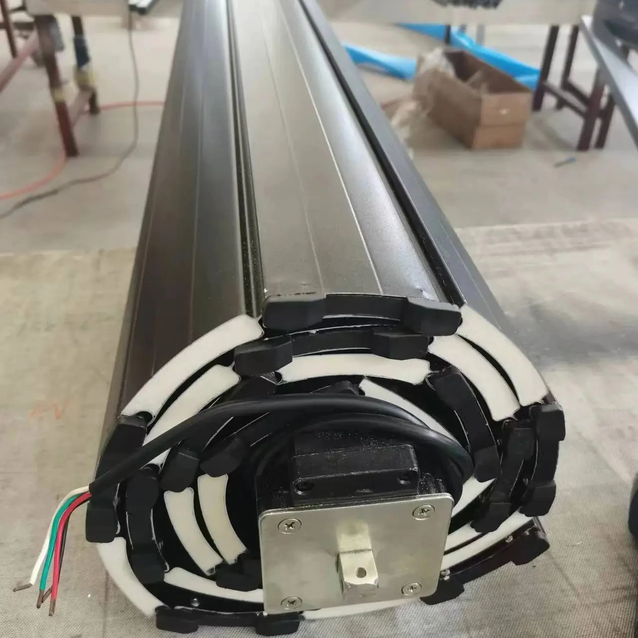 TOMA -Aluminium Double Layers Foam Slats. aluminum electric roller shutter with mini remote controller