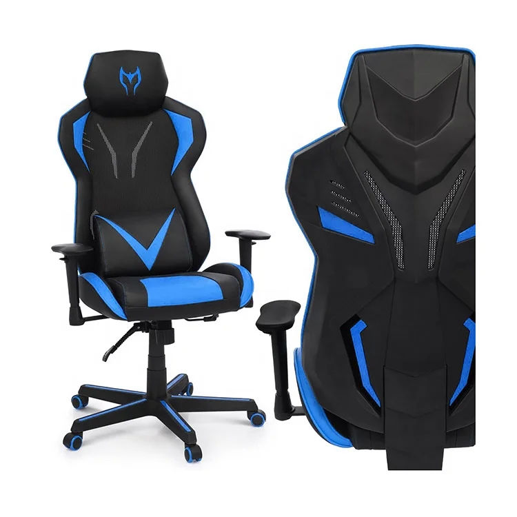 360 Degree Swivel PU Leather Home Office Ergonomic Reclining Purple Computer Chair Racing Style Gaming Chair for Computer Game