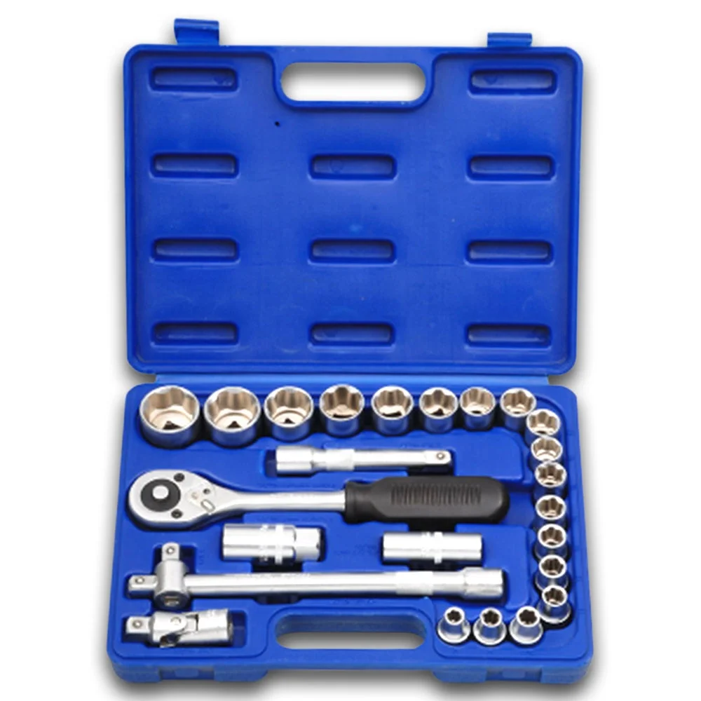 26pcs 1/2Dr Socket Wrench Tool Set for Vehicle