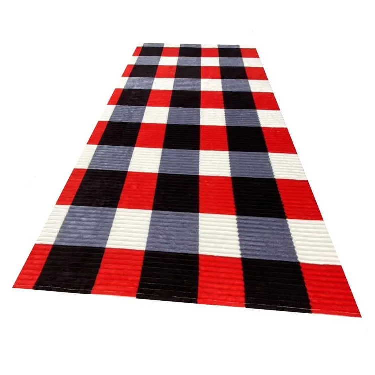 Latest home textiles Winter 2.1m  double side 100% polyester print flannel strip fabric