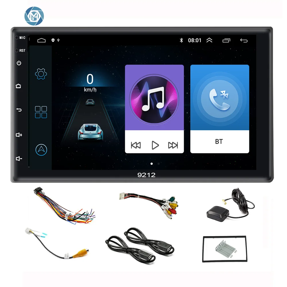 7inch Car Radio 2.5D Touch Screen Universal GPS Navigation DVD Stereo Android10.0 Radio Autoradio Car Multimedia Player