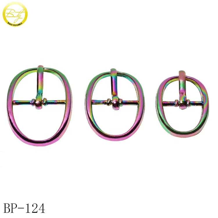 Оптовая продажа различные детали для обуви металлические украшения зажимы аксессуары радужная роликовая Пряжка кошелька