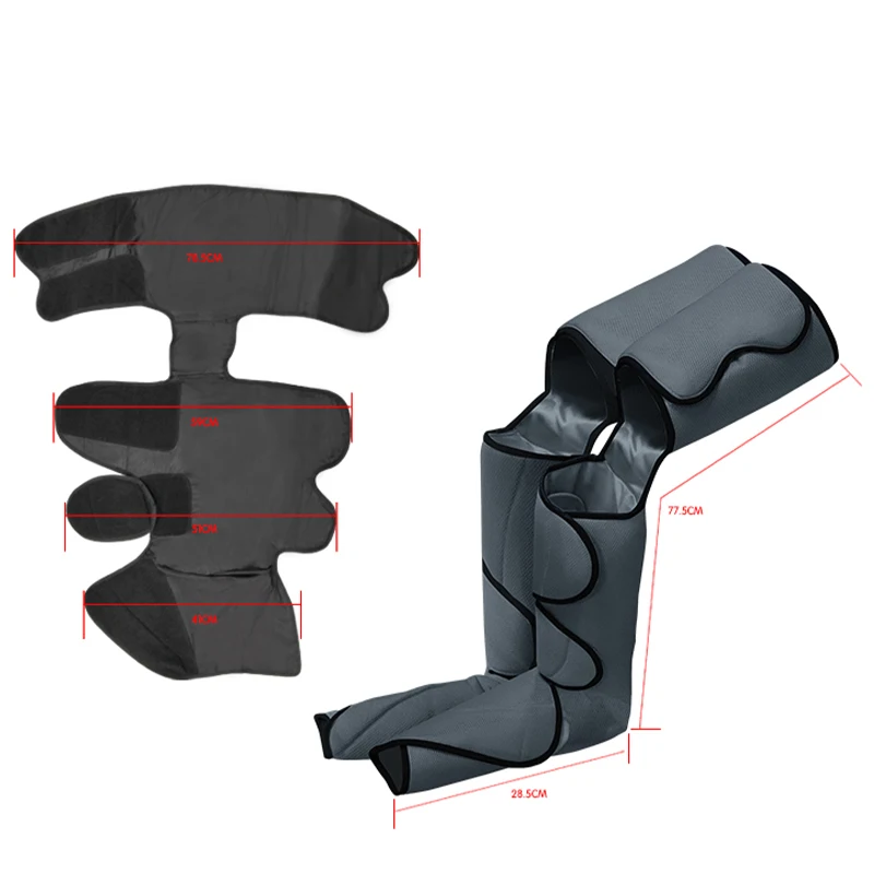 Wireless Cordless Blood Circulation Heating Portable Wide Leg Air Compression Calf Leg Massage Machine