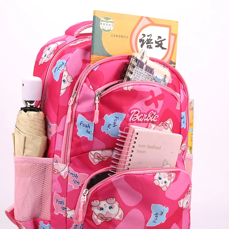 New Waterproof School Bags Kids Book Bag With Pencil Case Allover Printed Soft Cute Teen Backpack For Girls grade 7