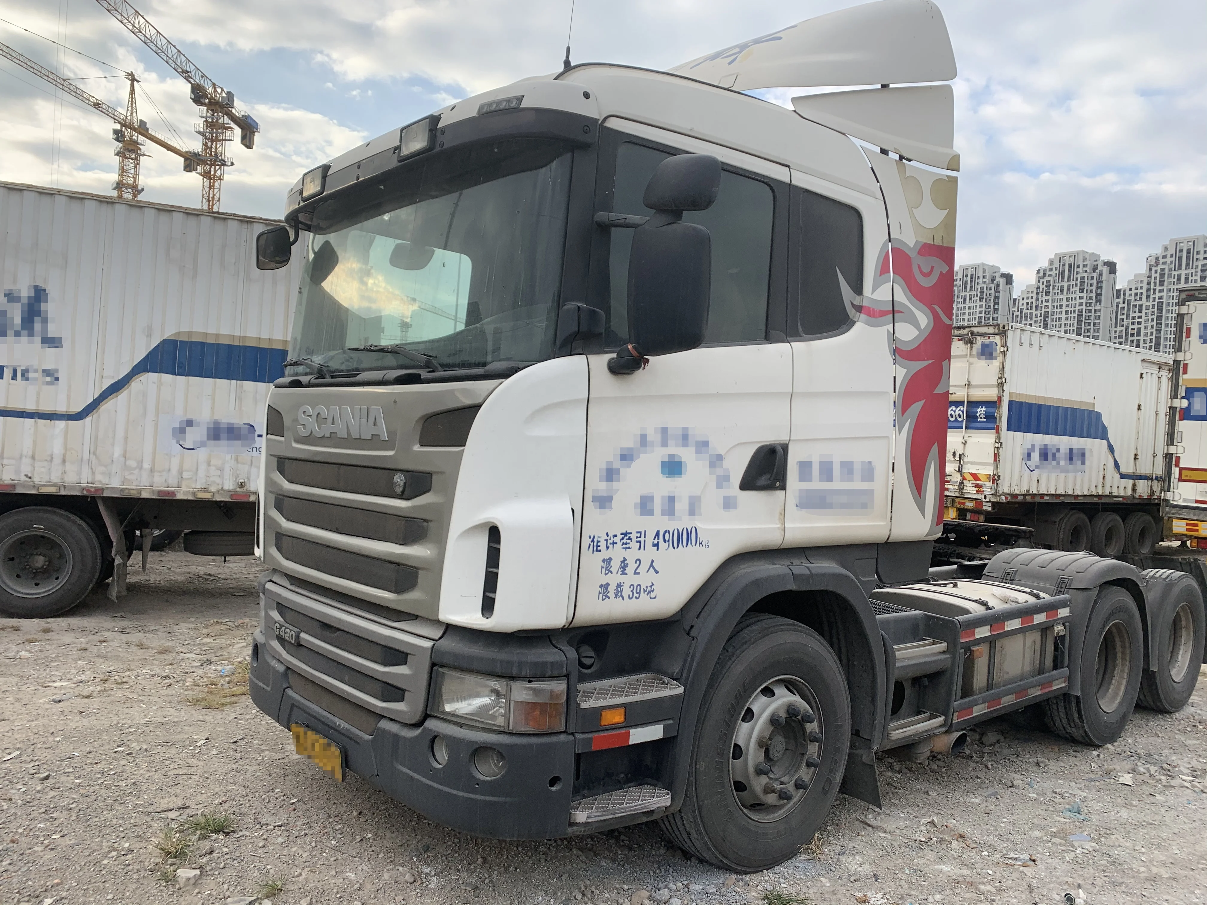  Горячая Распродажа Euro 3 б/у scania G420 тяжелые тягачи 10 грузовые шины 6x2R прицепы