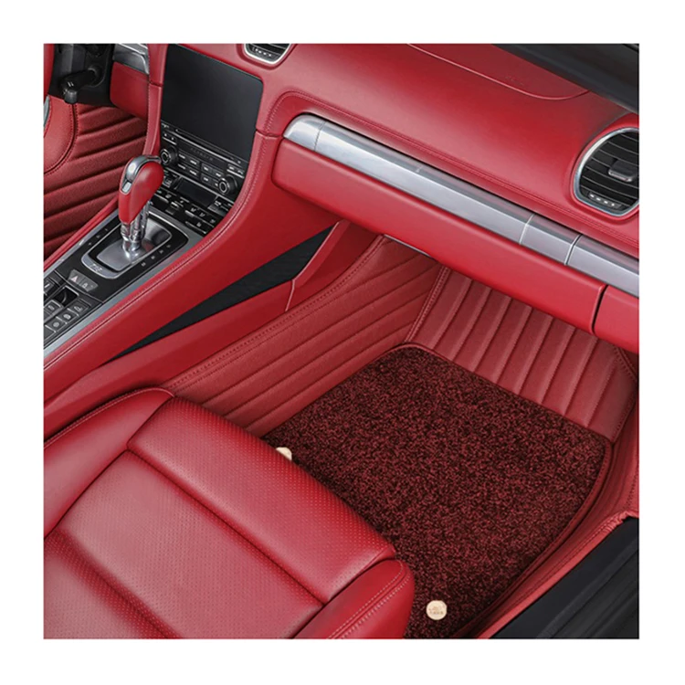 Factory Customized Universal Luxury 5D Waterproof Leather 5 Pieces Foot Pad Car Mats