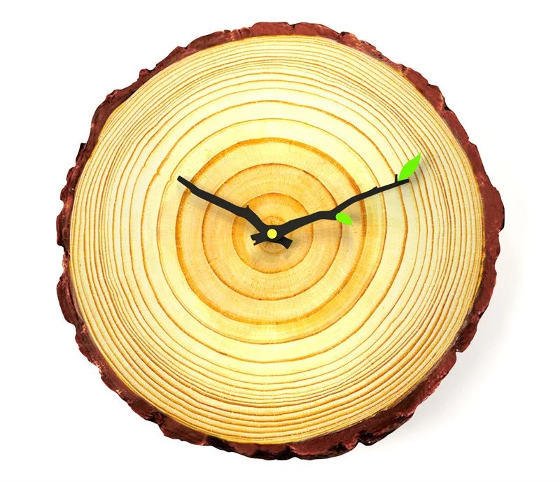 
Distressed Wood 12 and 16 Inch Accent Wall Clock Rattan Hall Wall Clocks 