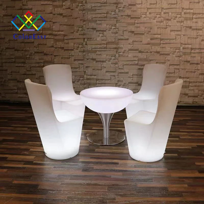  Modern Casual Style Table Set Luminous Dining And Chair CECT015 for Coffee