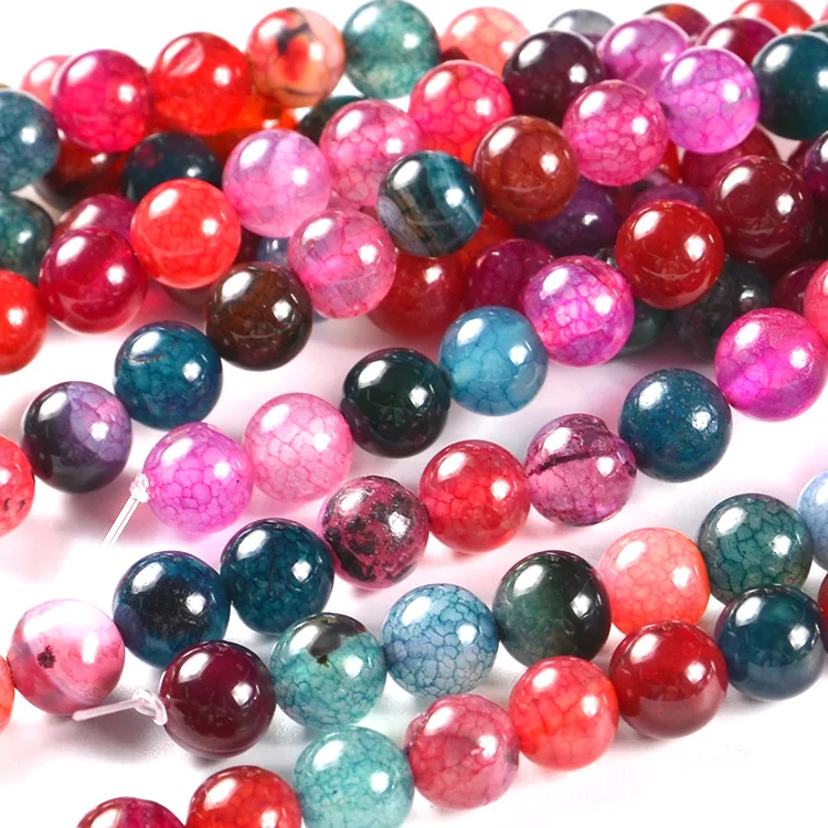 
Wholesale Bulk Natural Loose Gemstone Beads , 6mm Agate Natural Stone Beads for Jewelry Making 