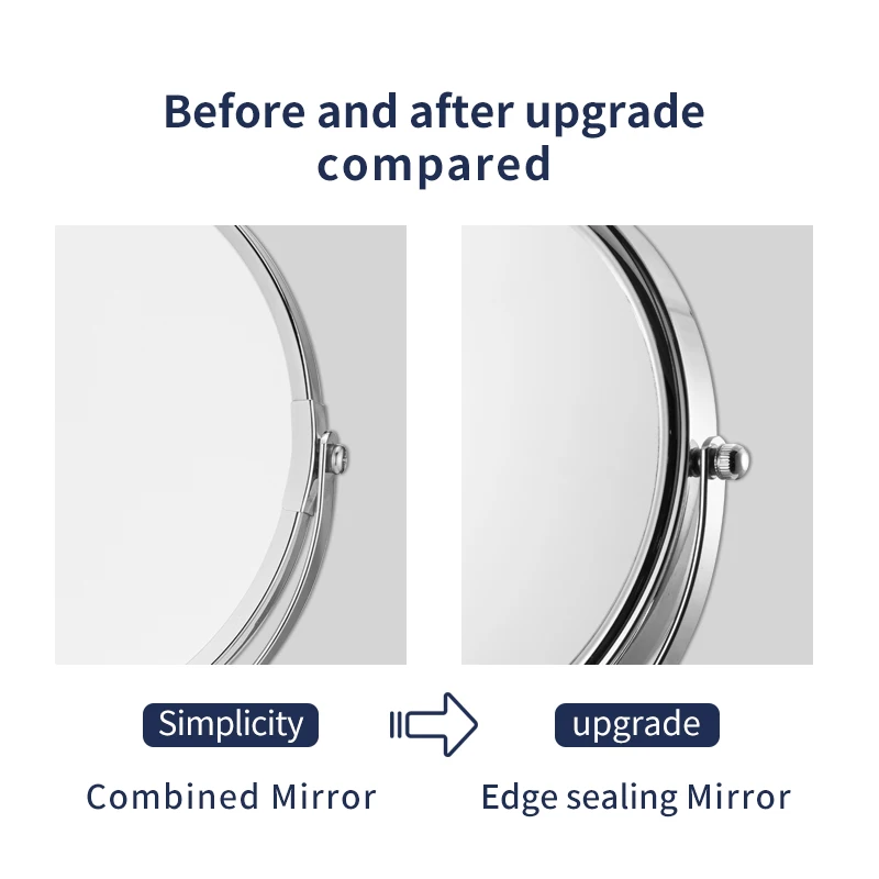 1/2/3/5 Magnify Table Mirror Classical Beauty Mirror with Dual Sides Wholesale Desktop Mirror of Mental