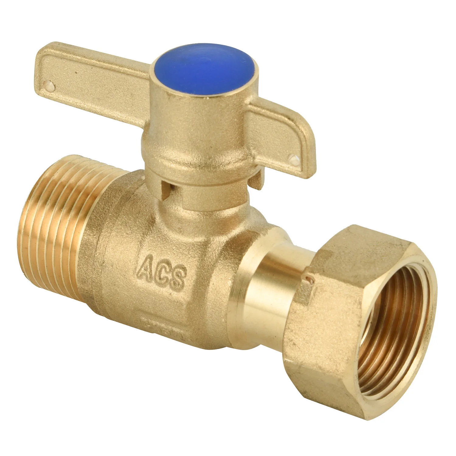 High Pressure PN16 Robinet De Compteur Laiton CW617N CW602N Brass Anti-Fraud Mechanical Lockable Ball Gate Valve for HDPE Pipe