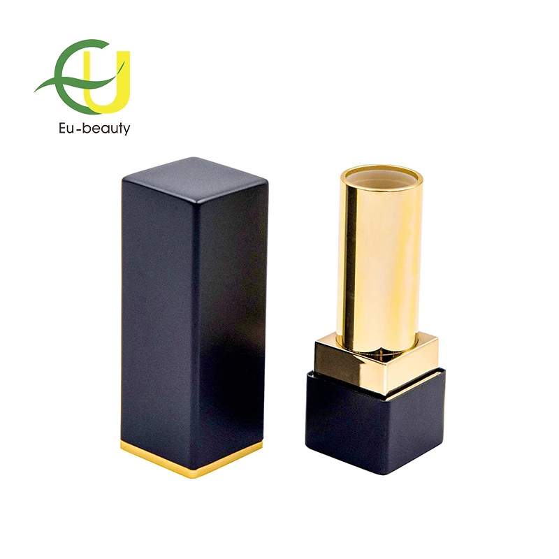 High-grade black magnet metal  lipstick tubea or lip balm container