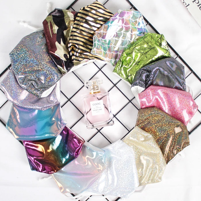 
Flashing Masker Double Layer Breathable Filter Dust-Proof Personalized Decorative Maskas 